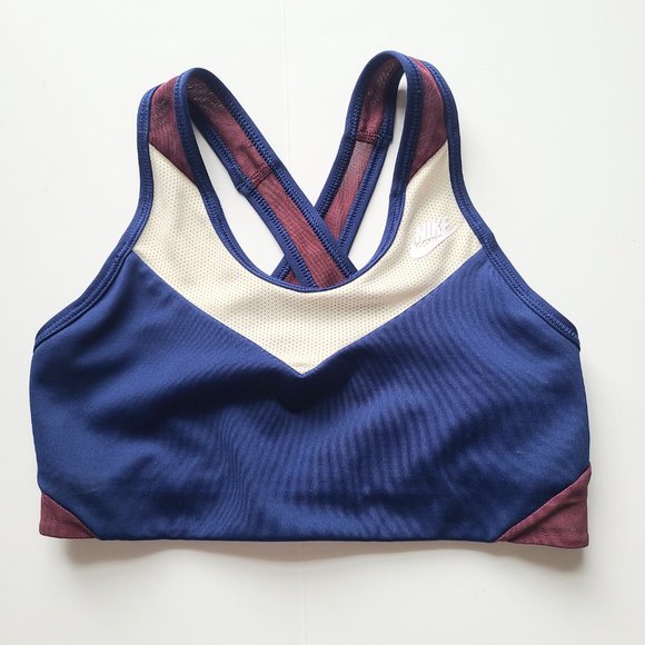 Nike Dri-Fit Windrunner Red/White/Blue Cross Back Sports Bra Size XS - Picture 8 of 14